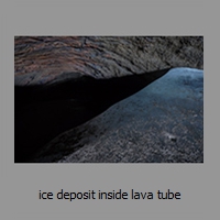  ice deposit inside lava tube